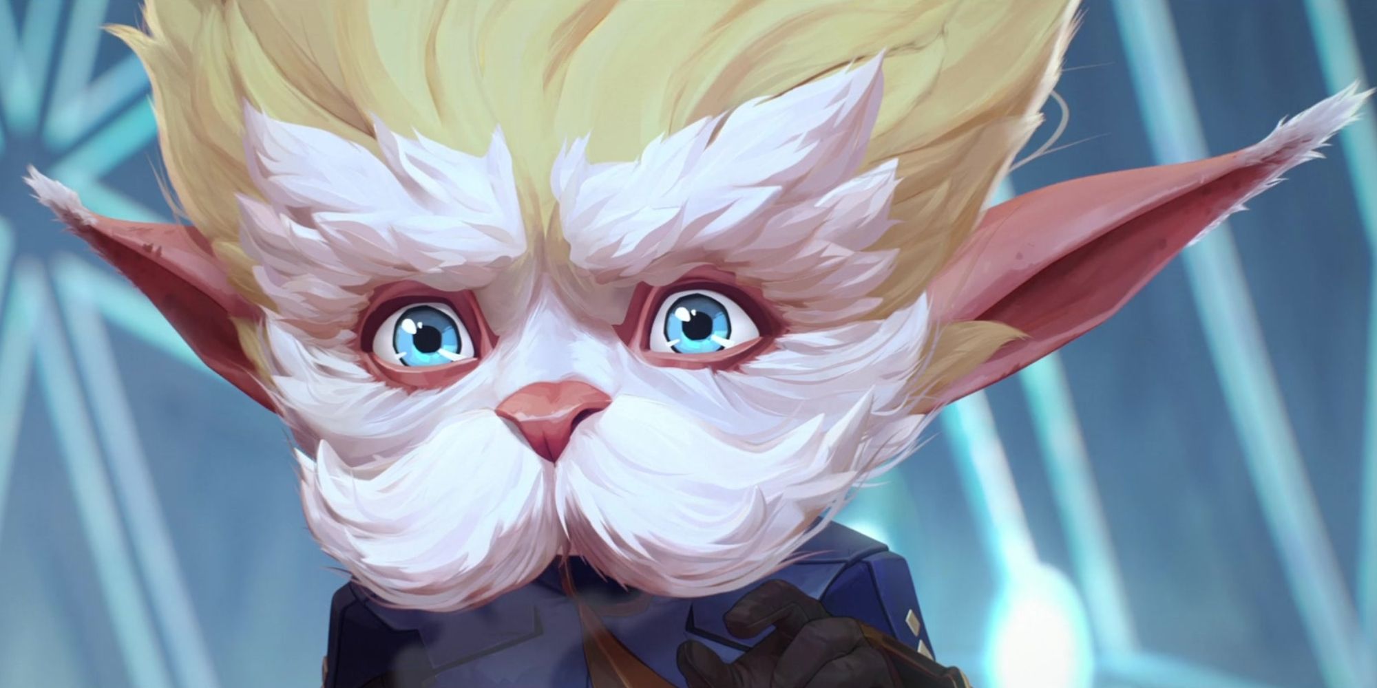 Un primer plano de la cara de Heimerdinger