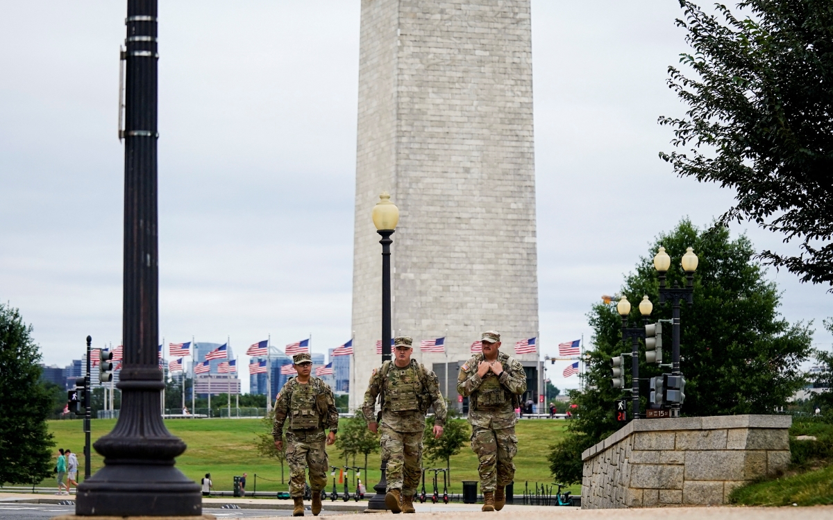 Guardia Nacional portará armas en Washington DC