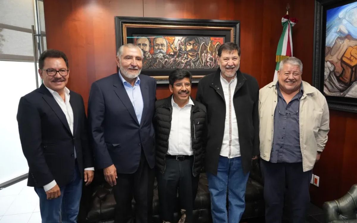 Hugo Aguilar se reunió con Fernández Noroña y Adán Augusto para planear toma de protesta del PJF