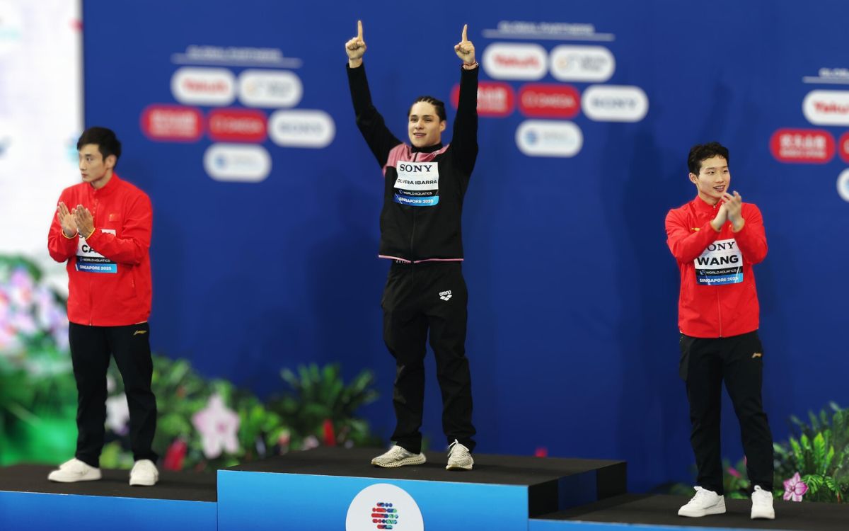 Sheinbaum felicita a Osmar Olvera por su oro en Mundial de Singapur