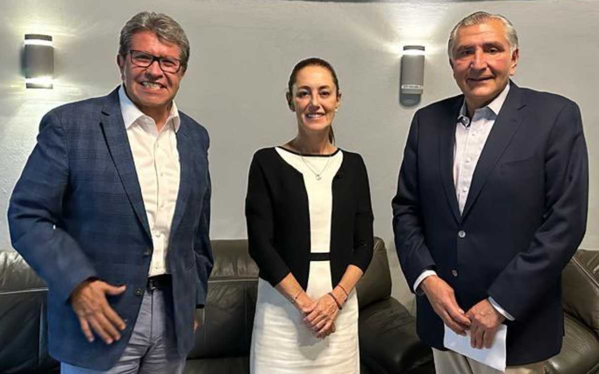 Sheinbaum recibió a líderes de Morena; ratificó trabajo de Adán Augusto, dice Monreal