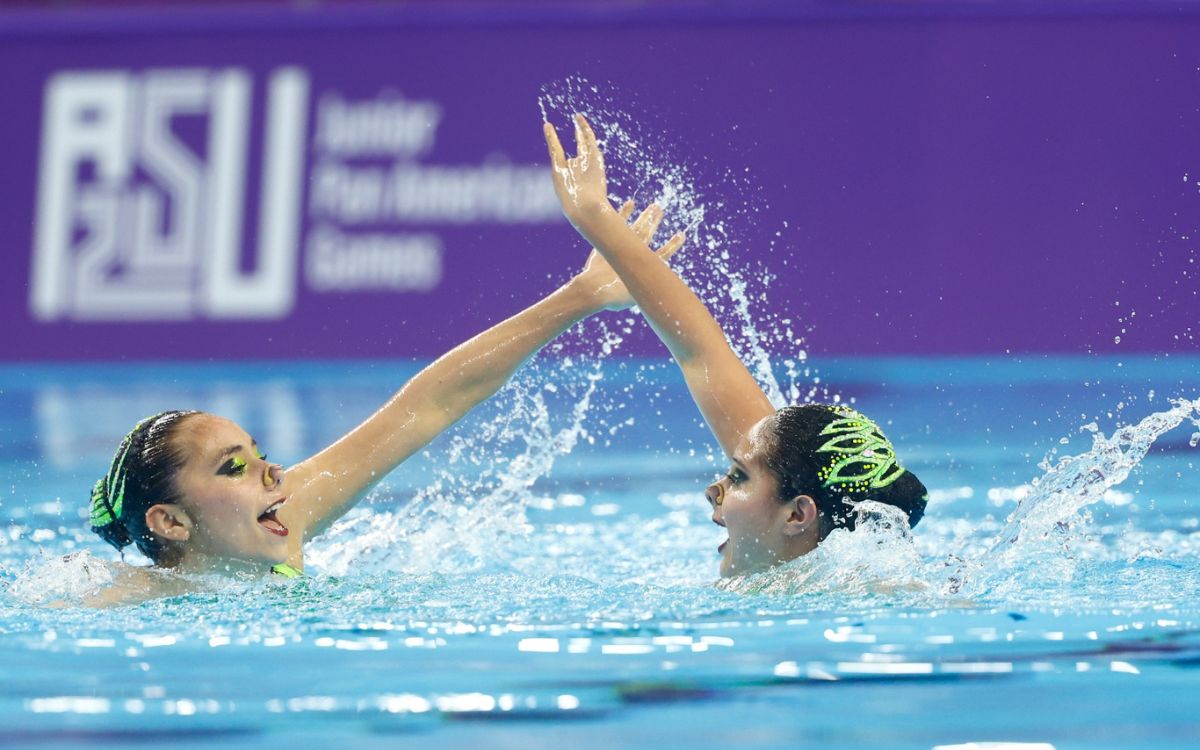 ¡México brilla en natación artística! Dos medallas de oro en Panamericanos Jr 2025