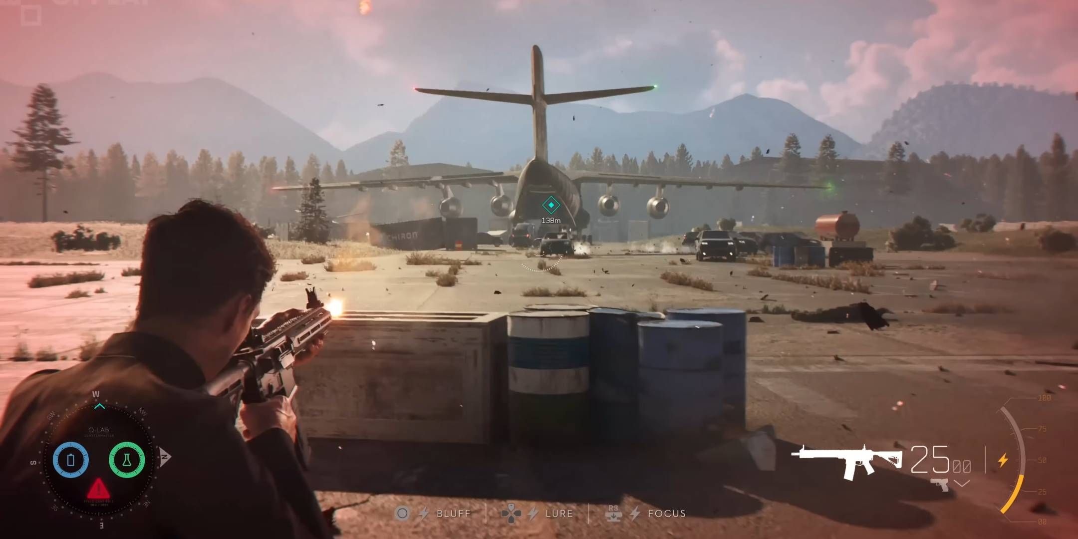 Primer tiroteo ligero en el aeródromo