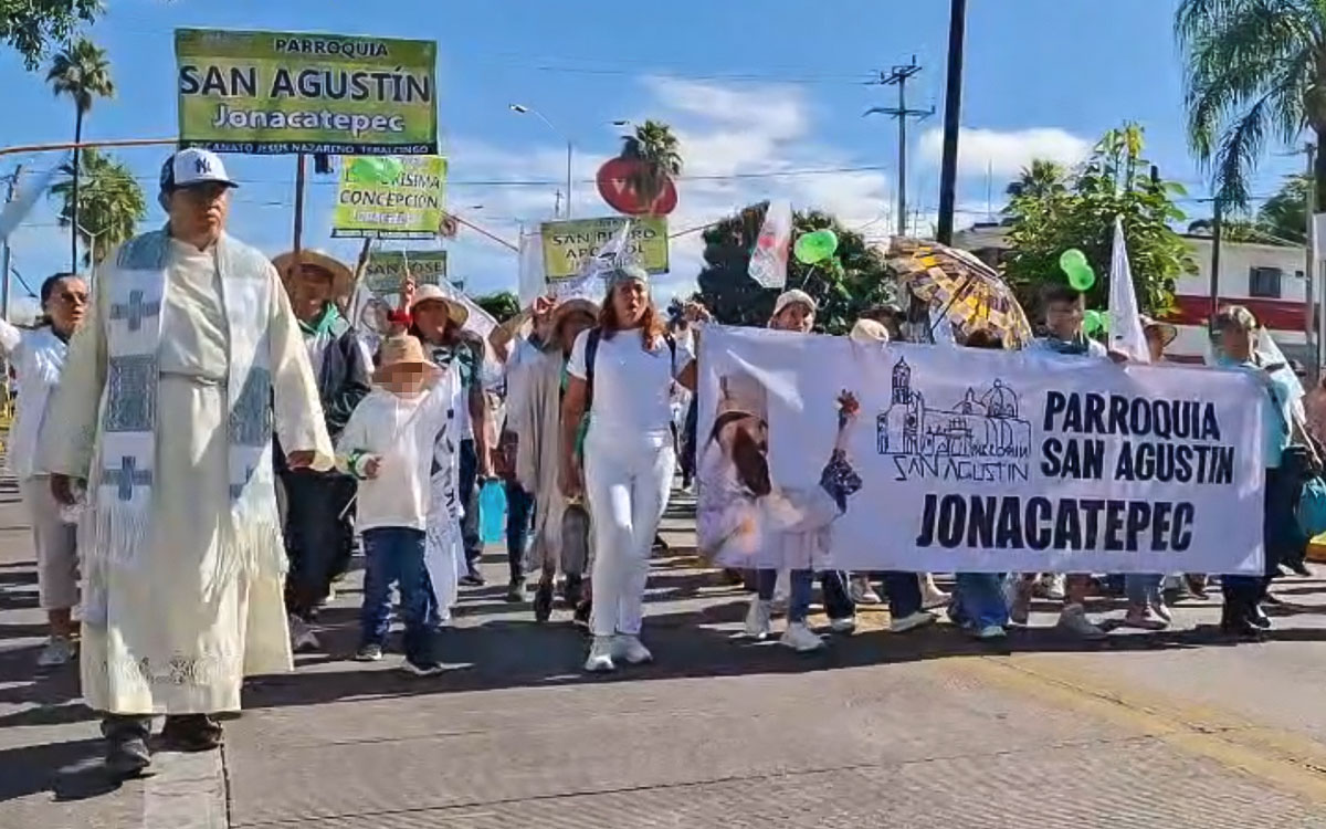 'Morelos está herido': Ciudadanos y obispo marchan por la paz y exigen seguridad