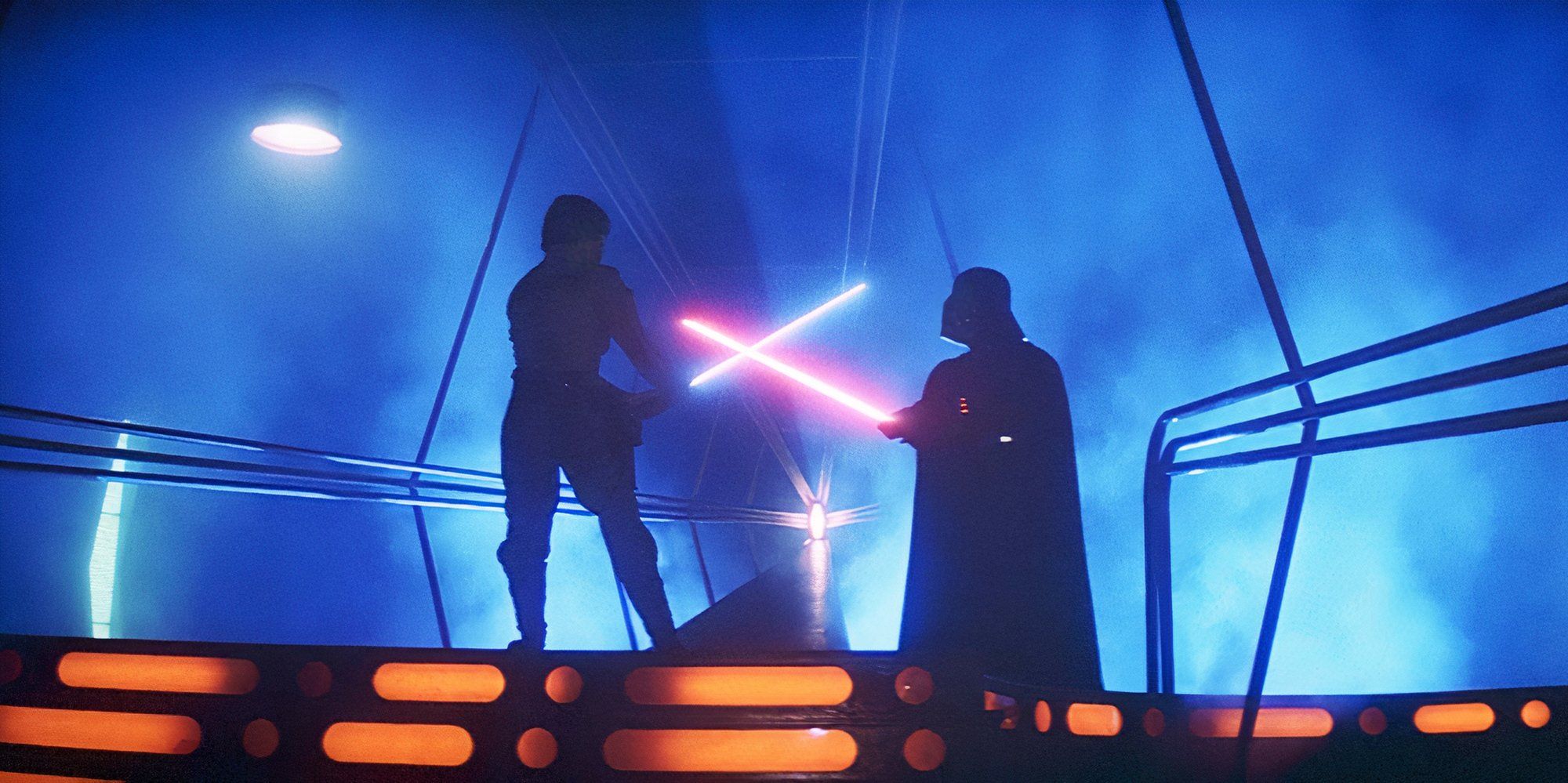 Luke vs Vader en el episodio V