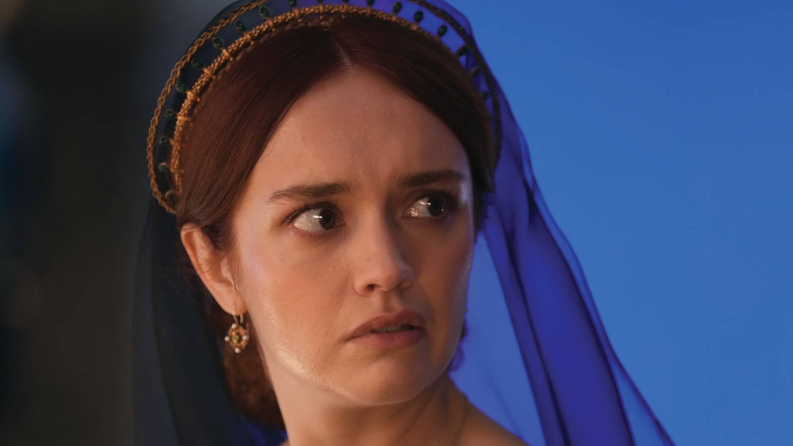 Olivia Cooke "Walloped" su casa de la estrella del dragón para la escena de la temporada 2