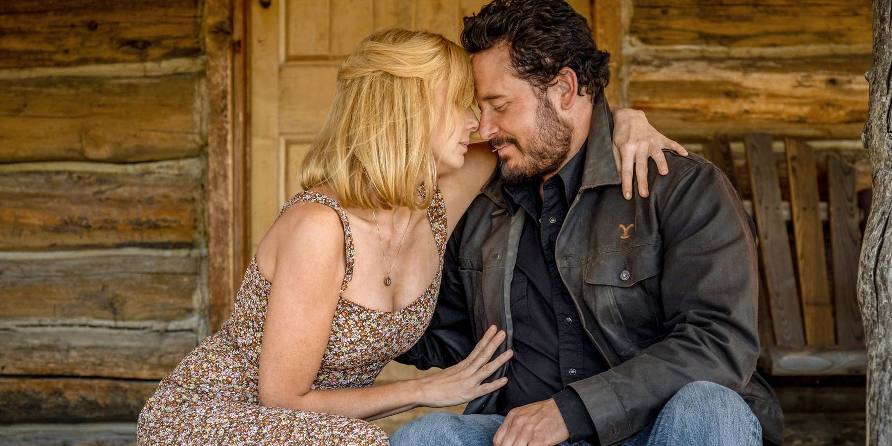 Beth y Rip apoyándose entre sí en Yellowstone