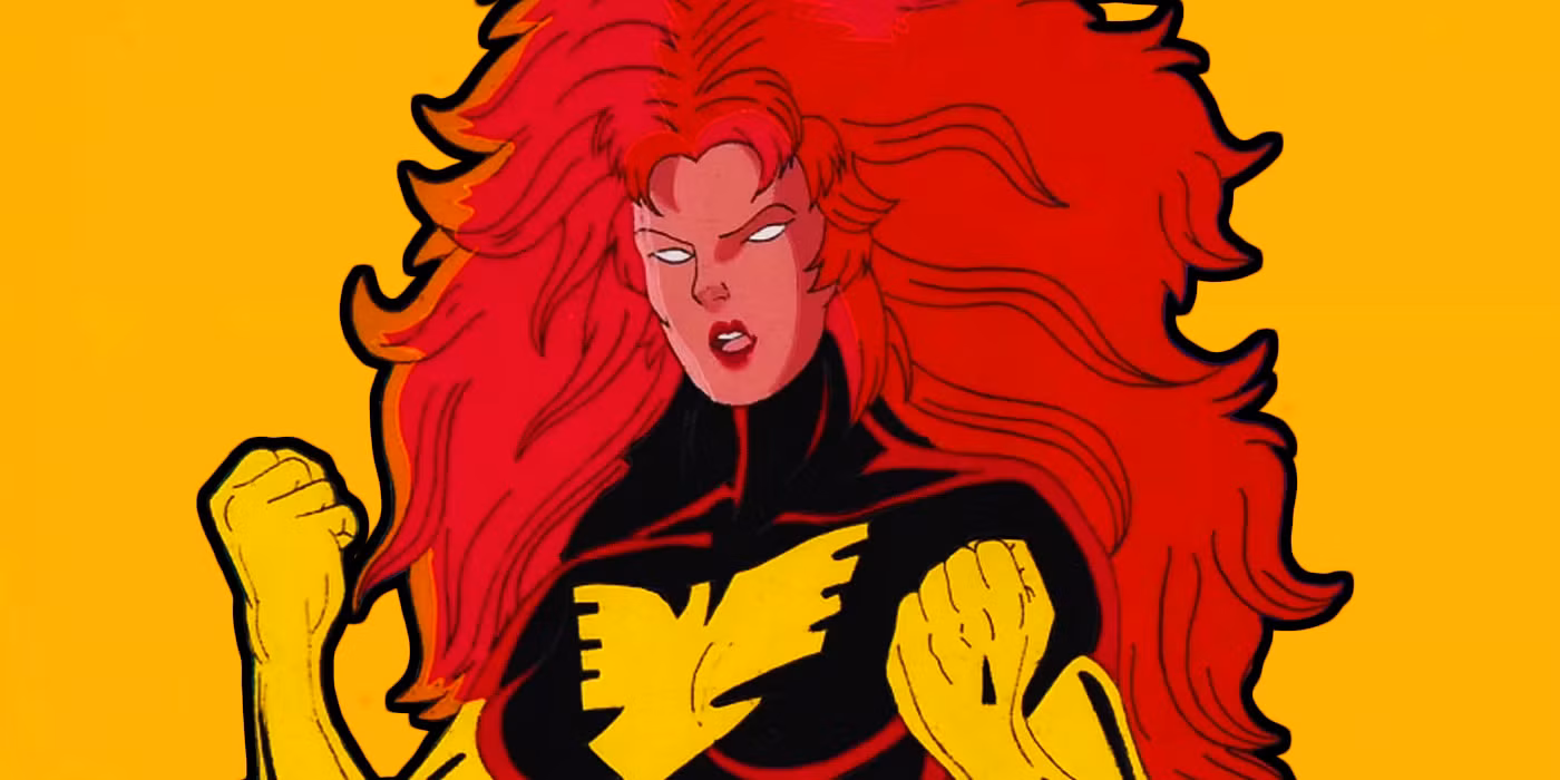 Jean Gray en X-Men la saga Dark Phoenix de la serie animada