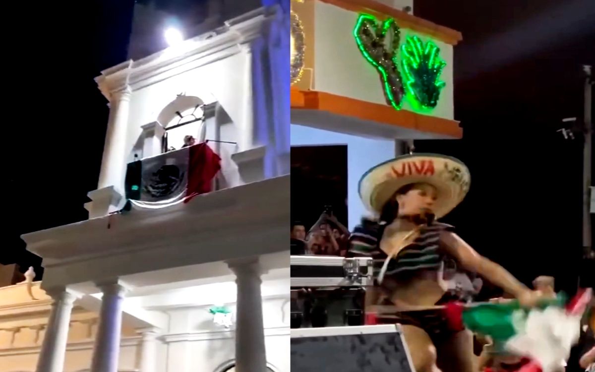 Alcalde gritó viva el 'pueblo erótico' en Huatabampo; en Chiapas hacen baile erótico con Bandera