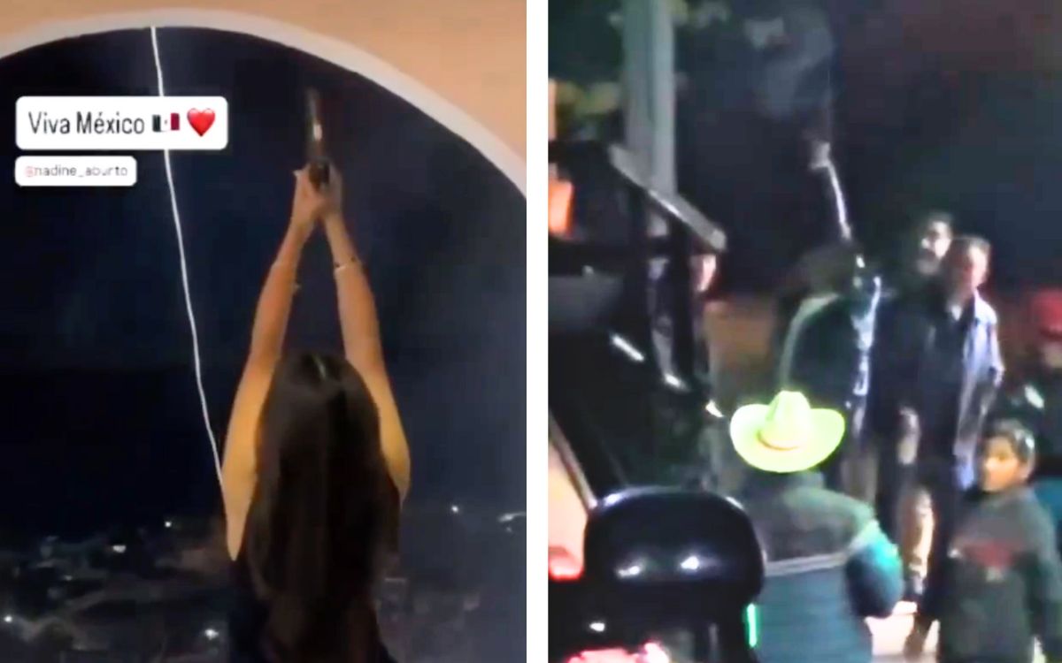 Alcaldes y familiares realizan disparos al aire durante Grito de Independencia en Veracruz