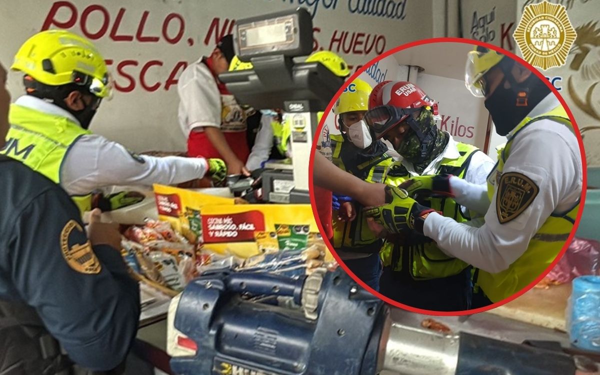 CDMX | Un hombre queda atrapado en una moledora de carne; perdió parte de su mano