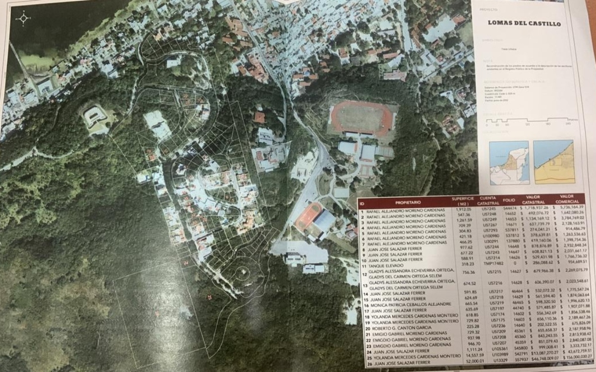 Expropia gobierno de Layda Sansores tres predios ligados a Alejandro Moreno; tienen una extensión de 67 mil metros cuadrados