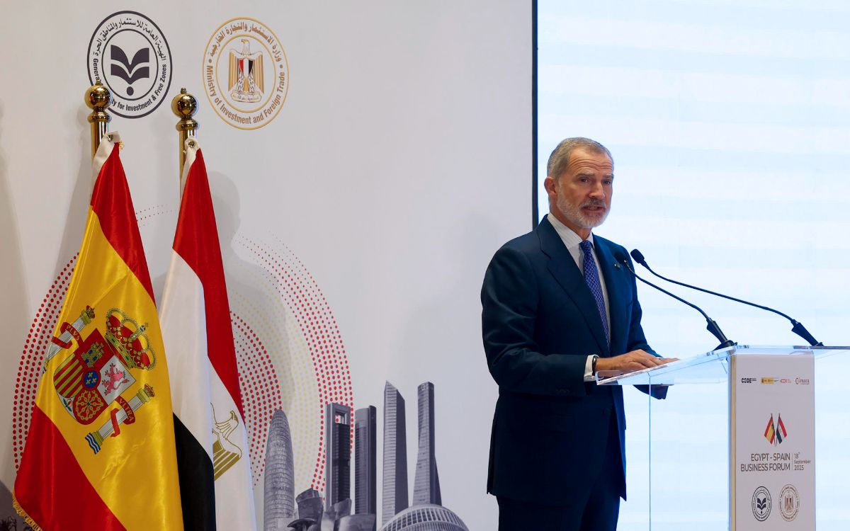 Felipe VI agradece a Egipto su papel mediador y denuncia el "brutal" sufrimiento en Gaza