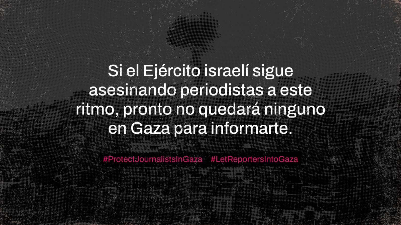 RSF y Avaaz lanzan campaña mundial para proteger periodistas en Gaza