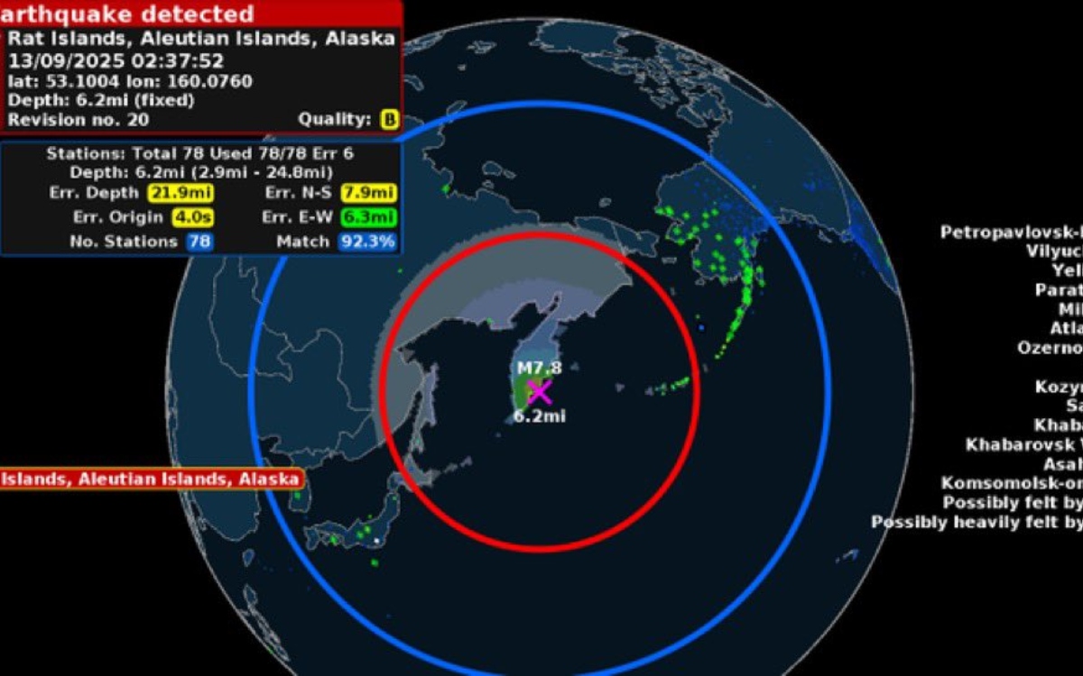 Terremoto de 7.2 sacude Rusia; activan alerta de tsunami | Videos