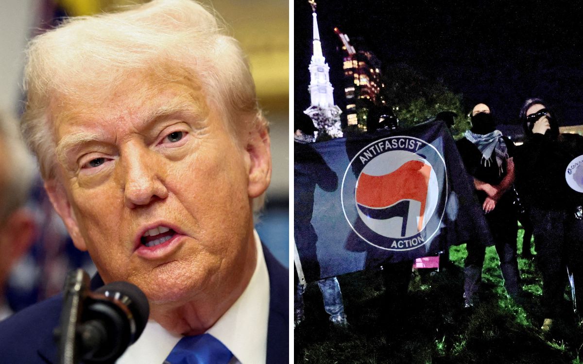Trump declara al movimiento antifascista como organización terrorista, pese a no tener estructura formal