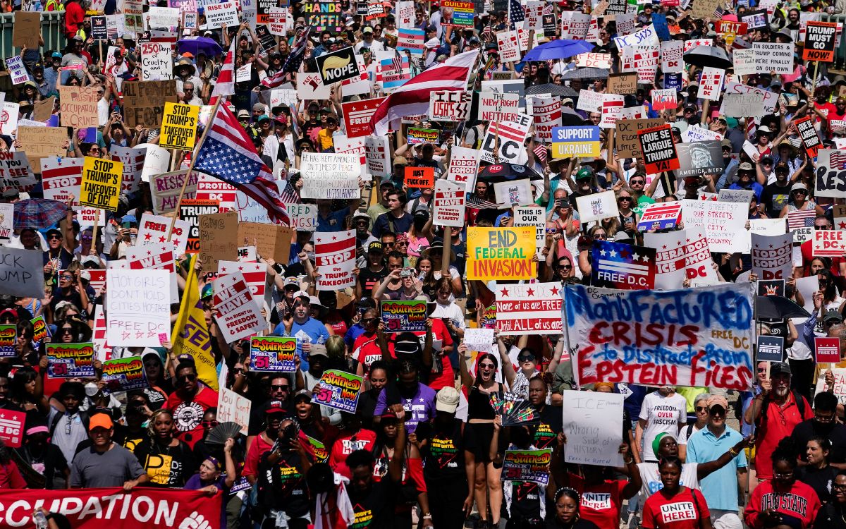 Washington se moviliza en contra del Gobierno de Donald Trump