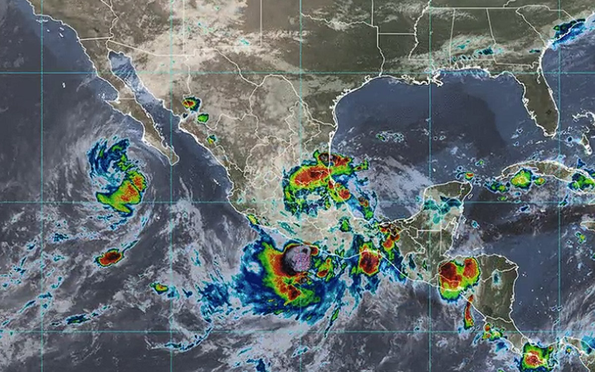 'Priscilla' genera intensas lluvias y fuerte oleaje en BCS y occidente del país