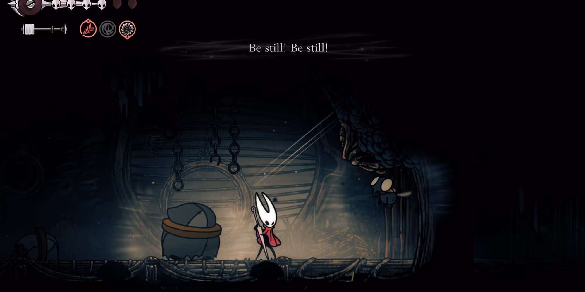 Silksong Hornet cantando con enemigos