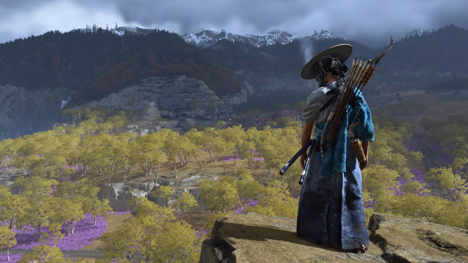 Tamaño del mapa Ghost of Yotei en comparación con el fantasma de Tsushima