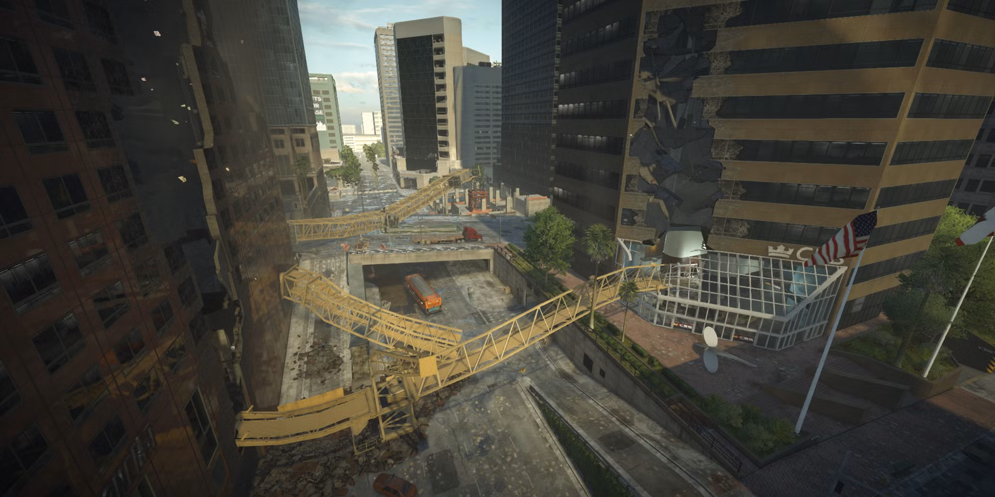 Destrucción de grúas en Battlefield Hardline