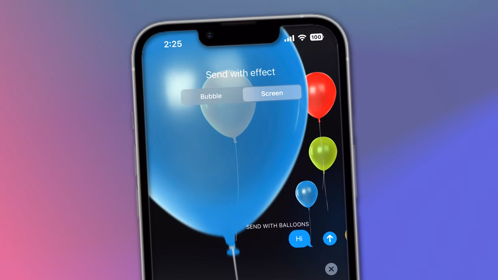 Cómo agregar efectos a iMessages en iPhone