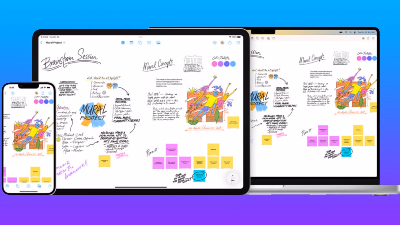 Cómo crear y colaborar con Freeform en iPhone, iPad y Mac