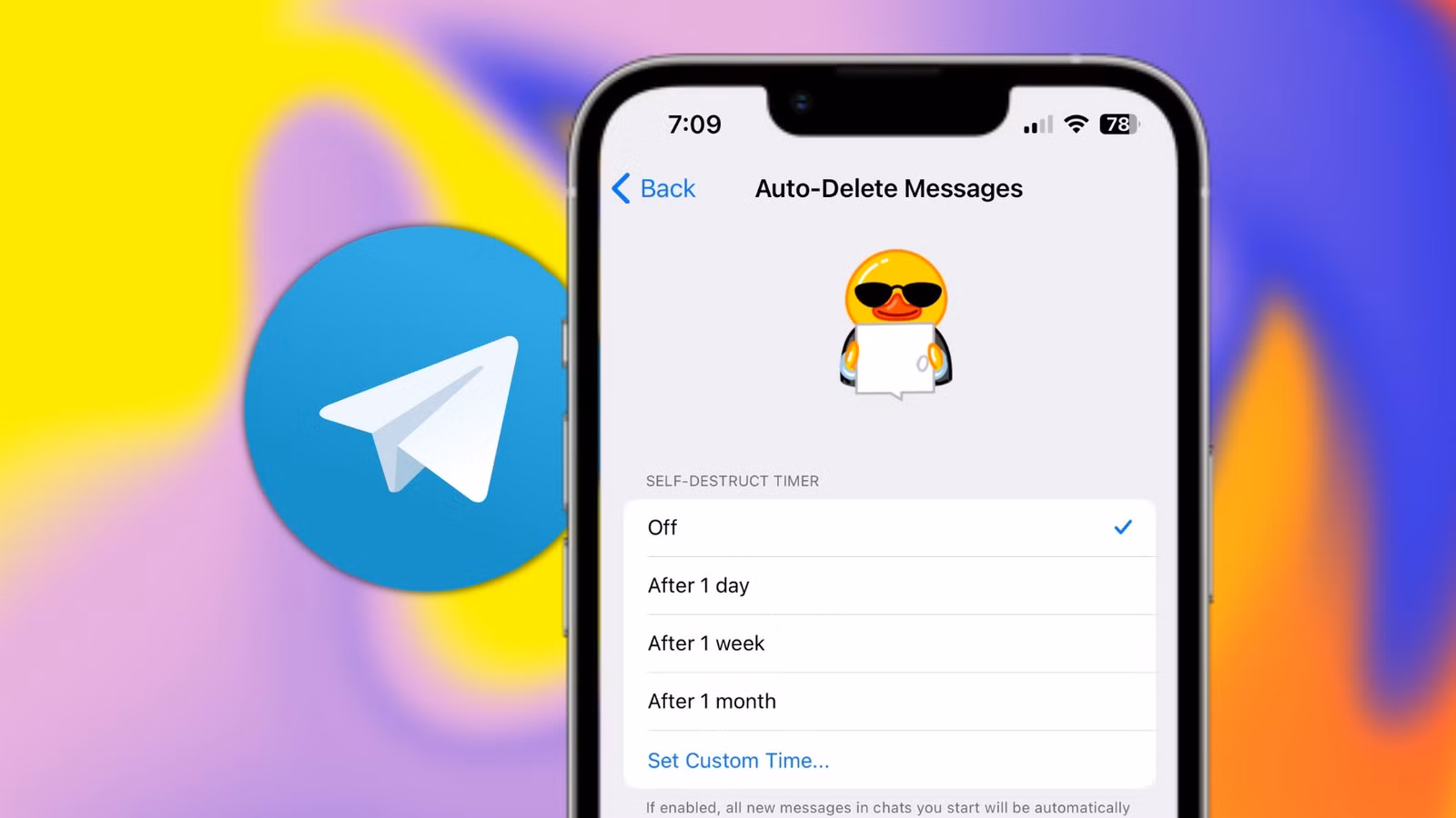 Cómo habilitar Auto-Delete para sus chats de telegrama