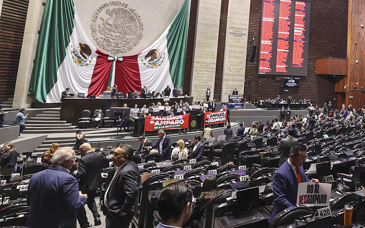 Diputados aprueban reforma a Ley de Amparo; oposición acusa retroactividad encubierta