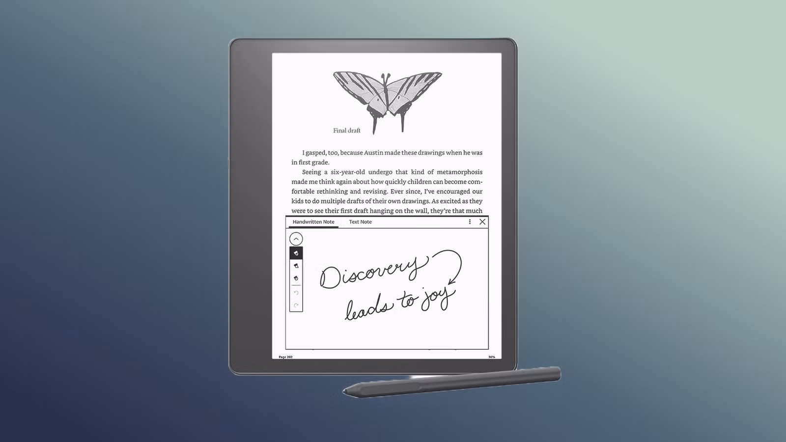 El Kindle Scribe está obteniendo nuevas herramientas de escritura con una actualización de software.