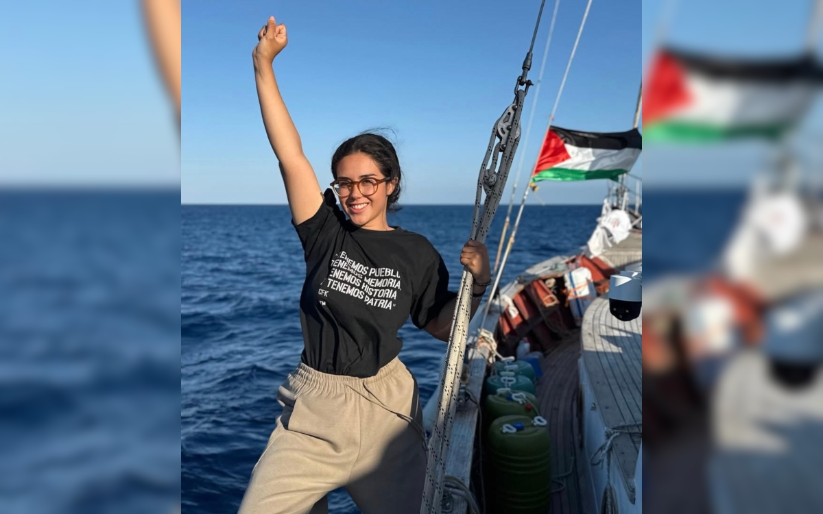 Global Sumud Flotilla. Mexicana pide a Sheinbaum garantizar su regreso al país tras ser interceptada por fuerzas israelíes | Video