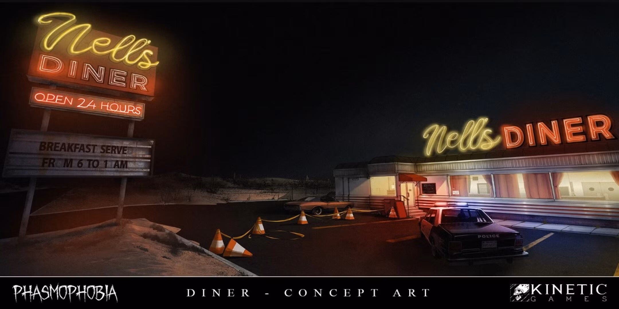 Arte conceptual exterior de Nell's Diner