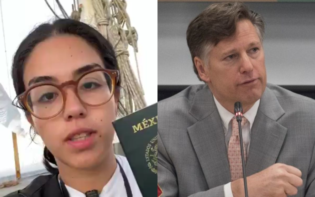 Mexicana que viajó en la Flotilla Sumud responde a Landau, ‘El Quitavisas’