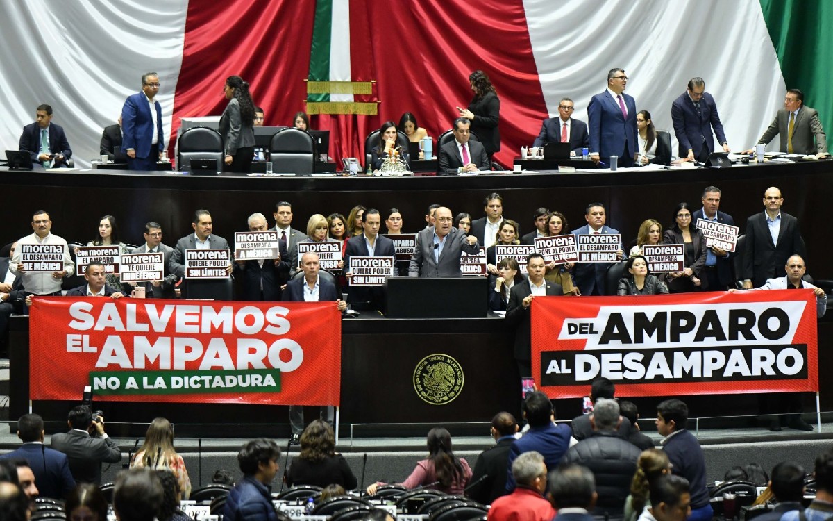 Morena batea mociones suspensivas y aprueba en lo general reforma Ley de Amparo