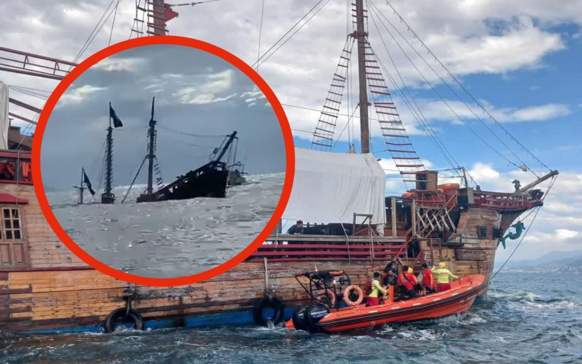 Se hunde 'La Marigalante', réplica de la Santa María en Vallarta