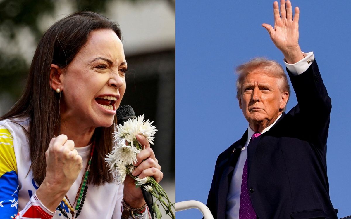 Trump dice no saber quien es Corina Machado, quien le dedicó su Premio Nobel de la Paz