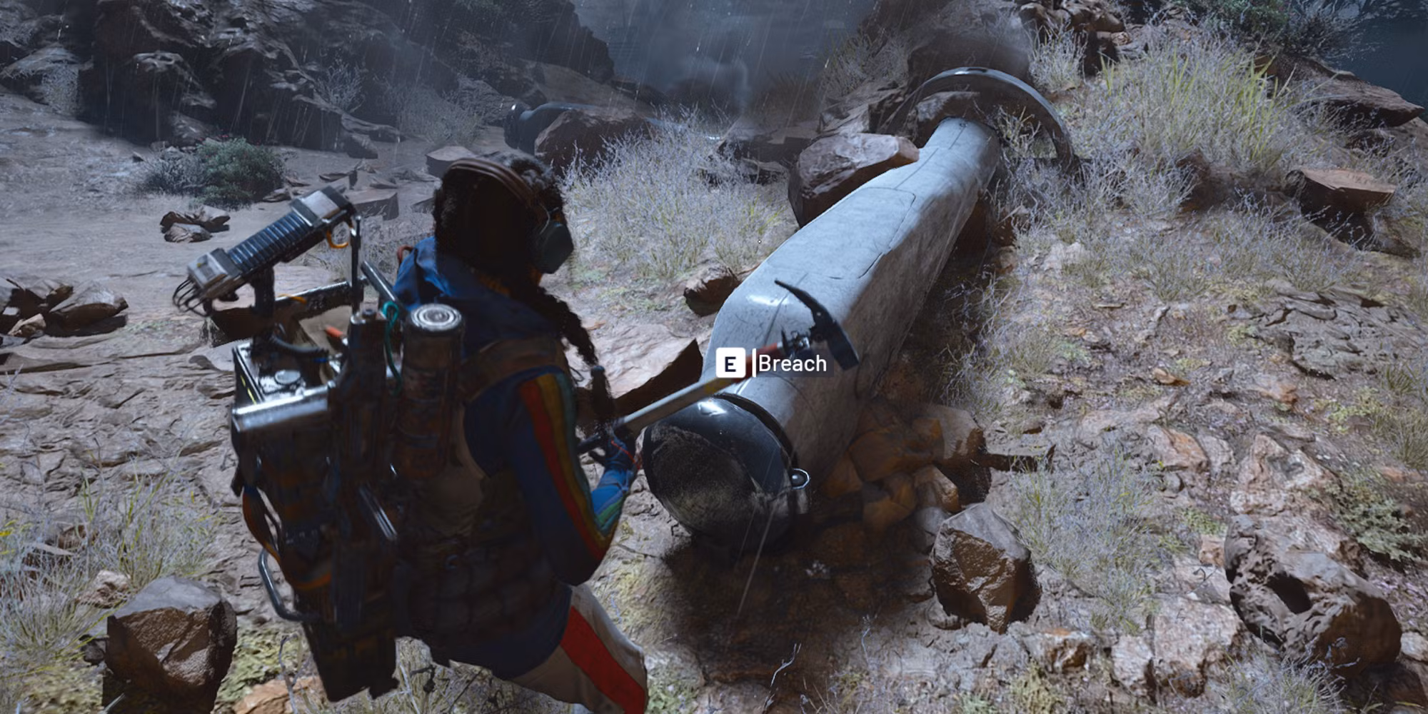 ARC Raiders violando una sonda de cohete