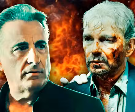 Andy García y Billy Bob Thornton en Landman