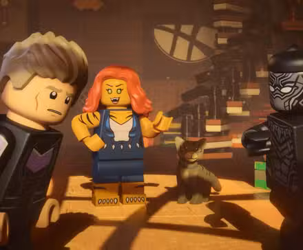 Hawkeye, Tigra y Black Panther en LEGO Marvel Avengers: Strange Tails