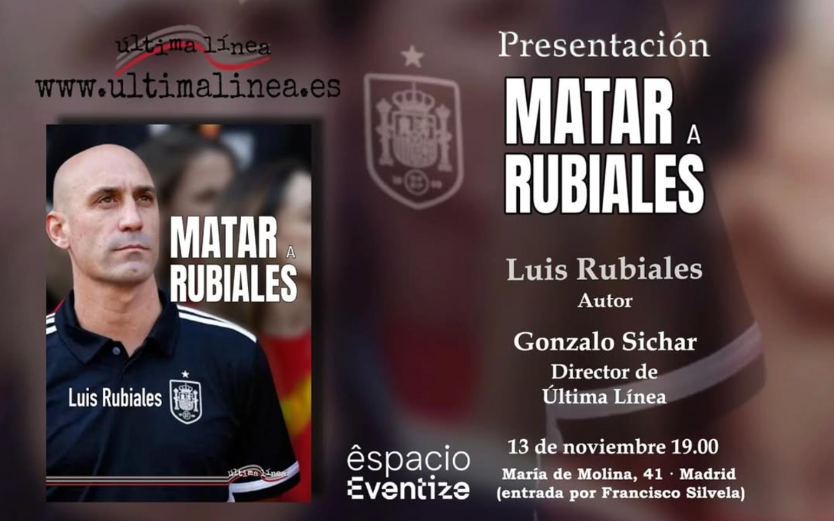 Lanzan huevos a Luis Rubiales durante la presentación de su libro | Video