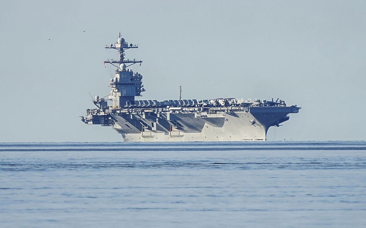 Llega al Caribe el portaaviones estadounidense USS Gerald R. Ford, 'el más grande del mundo'
