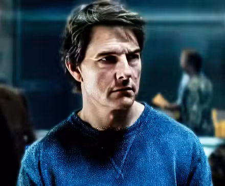 Tom Cruise como Ethan Hunt en Misión: Imposible - El ajuste de cuentas final