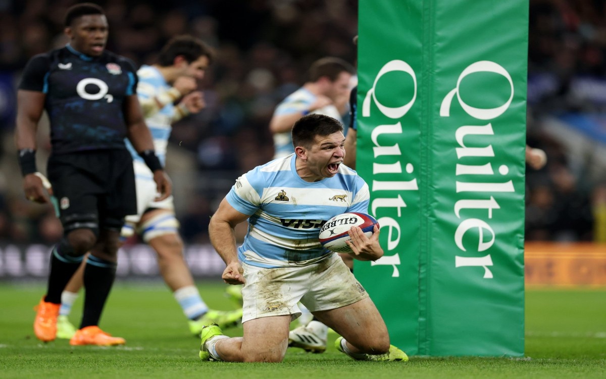 Rugby: Roza Argentina épica remontada ante Inglaterra en Twickenham | Video