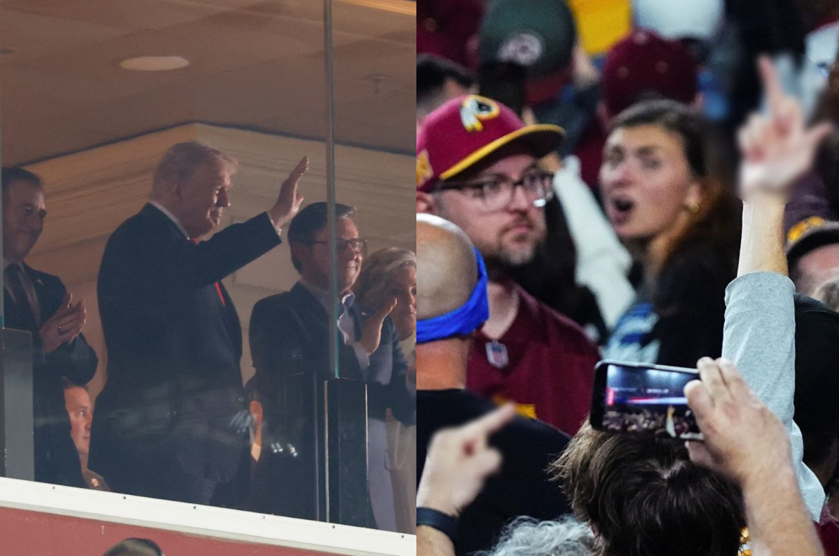 Trump es abucheado en partido de NFL entre Commanders y Lions | Videos