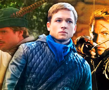 Mel Brooks, Taron Egerton y Kevin Costner como Robin Hood en tres películas diferentes