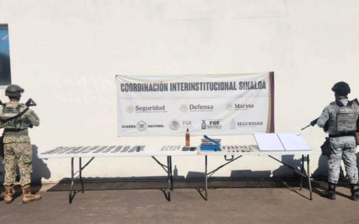 Decomisan whisky, droga, armas y hasta antenas de internet Starlink en penal de Sinaloa