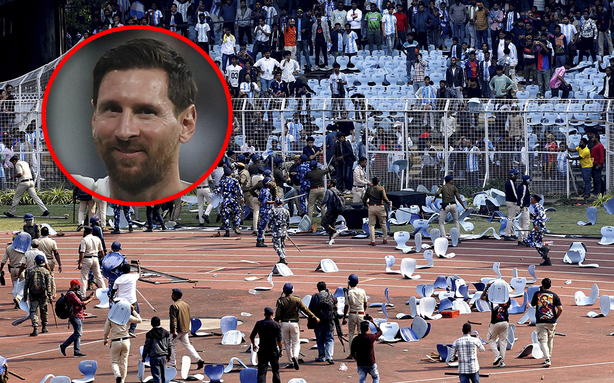 Disturbios en la primera parada de la gira de Messi por India; detienen a organizador