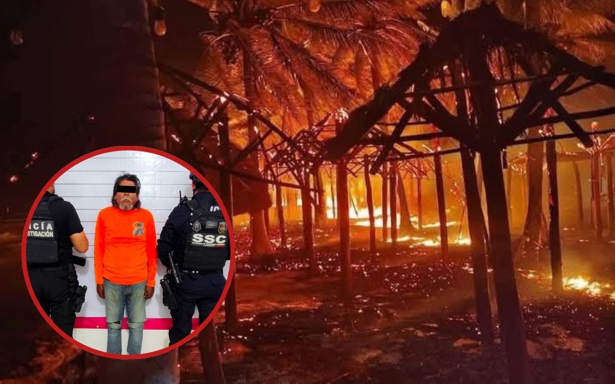 Incendio en Mahahual durante Navidad deja al menos 50 palapas quemadas y un detenido