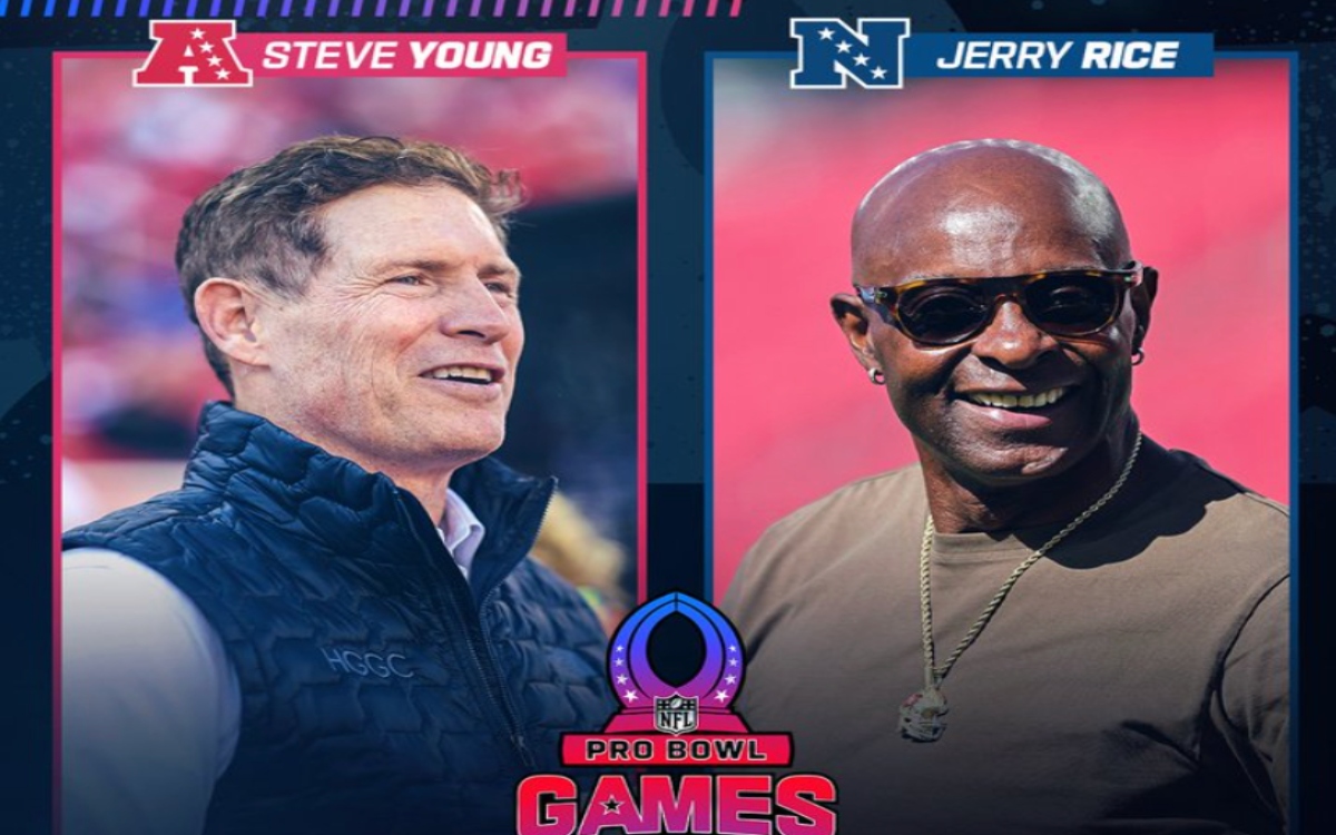 NFL: Jerry Rice y Steve Young, entrenadores para el Pro Bowl 2026