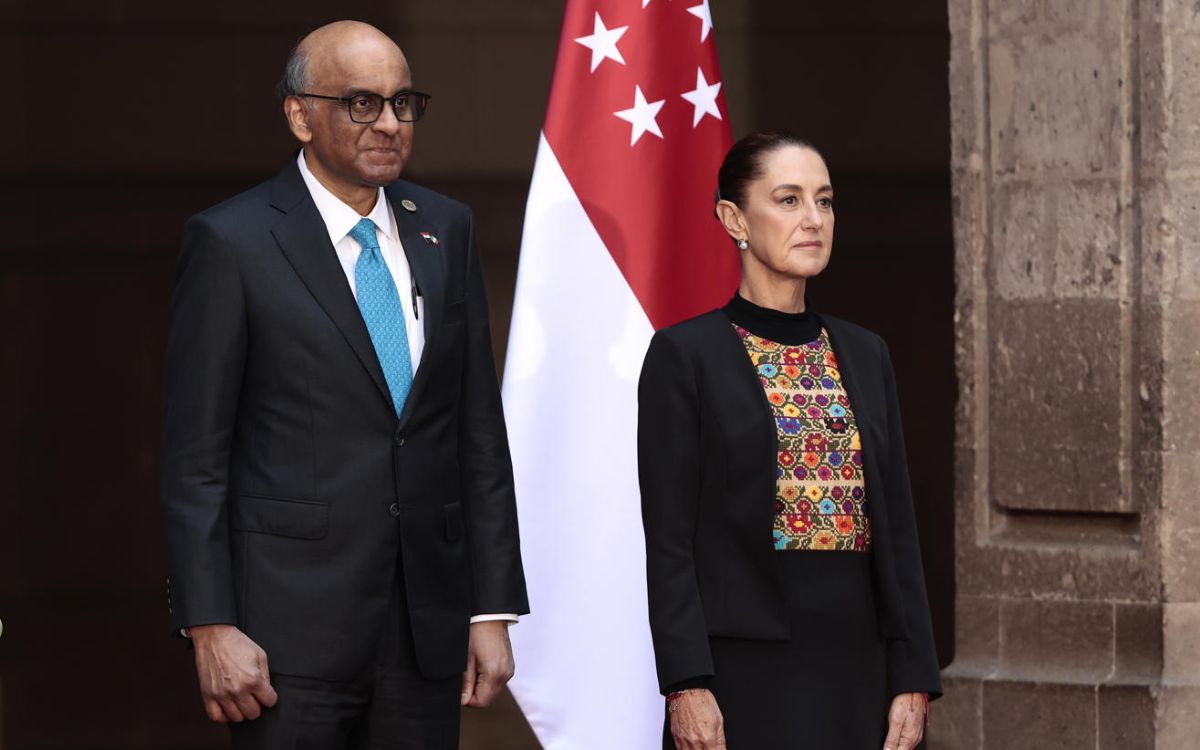 Sheinbaum recibe al presidente de Singapur para atraer más inversión del sudeste asiático